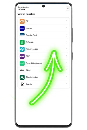 Valitse syöttötapa Buusti